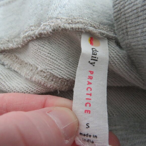 ANTHROPOLOGIE DAILY PRACTICE Seamed Midi Skirt in Gray Jersey Casual Comfy Sz S - Picture 15 of 15